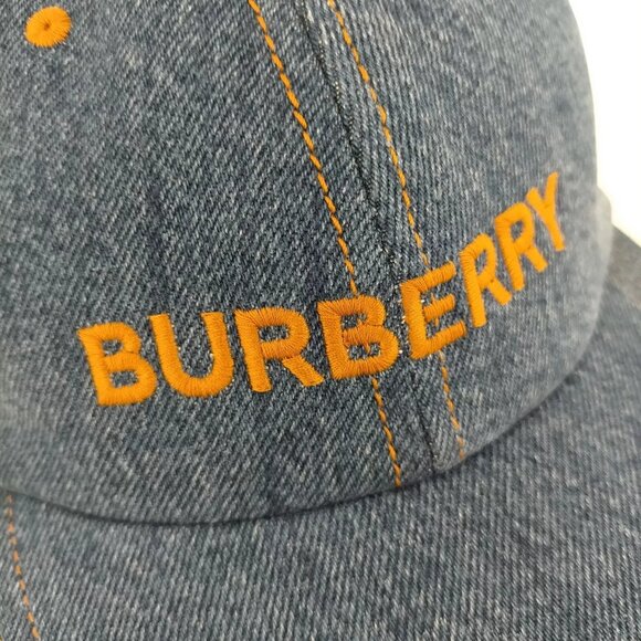 002220BE (X3) Burberry Cap Blue Cotton - Picture 5 of 10